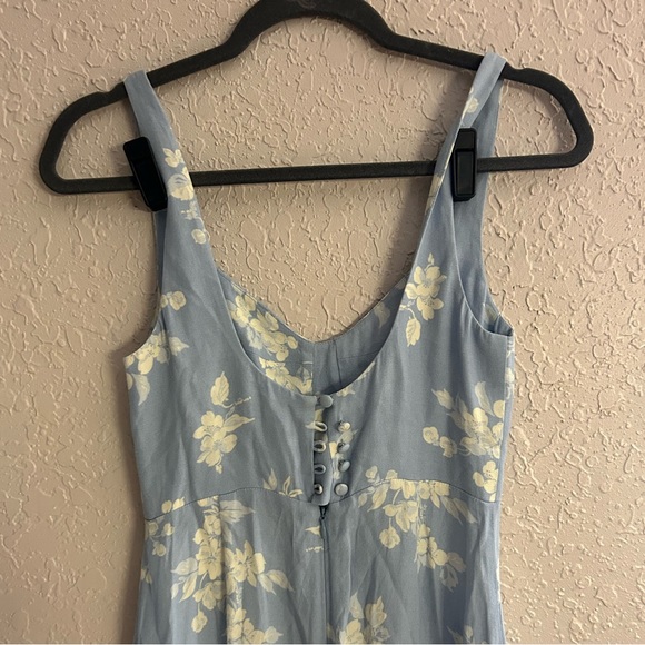 Reformation Reverie Dress Blue and White - Picture 8 of 9